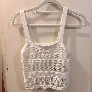 Abercrombie & Fitch womans crochet crop tank top size extra small